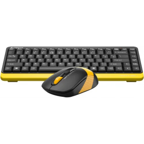 Клавиатура + мышь A4Tech Fstyler FG1110 клав:черный/желтый мышь:черный/желтый USB беспроводная Multimedia (FG1110 BUMBLEBEE) Клавиатура + мышь A4Tech Fstyler FG1110 клав:черный/желтый мышь:черный/желтый USB беспроводная Multimedia (FG1110 BUMBLEBEE)